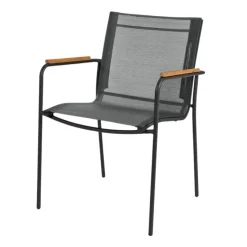 Mood Classic Trädgårdsstol i Teak, Textilene och Antracit Aluminium