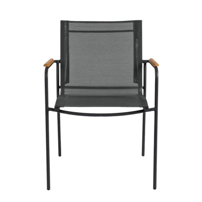 Mood Classic Trädgårdsstol i Teak, Textilene och Antracit Aluminium