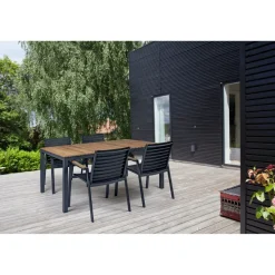 Mood Extreme Trädgårdsbord i Teak/Antracit Aluminium 167x100 cm