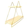 Multifunktionell organiserare (38 x 16 x 42 cm) Guldbrun Vägghylla