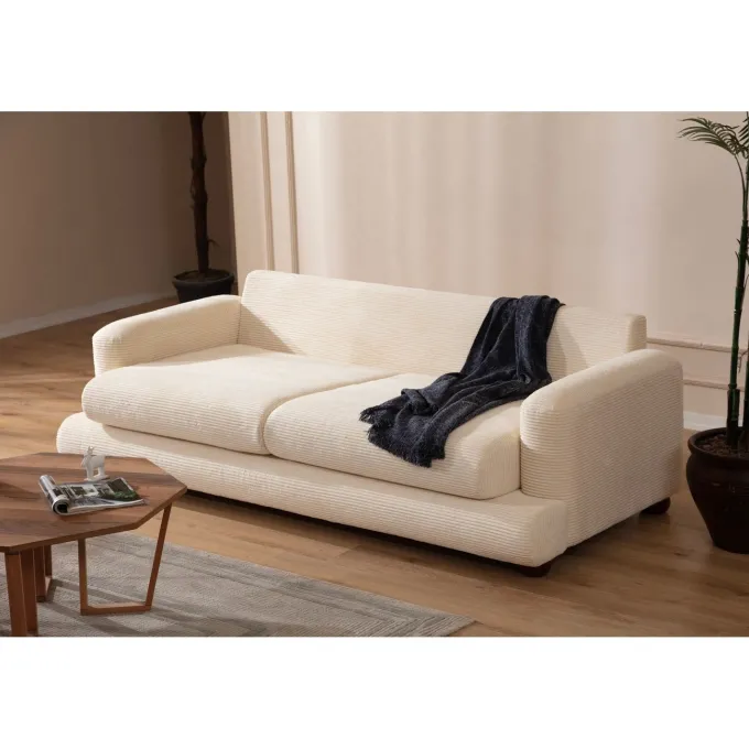 Muscat (200 x 105 x 90 cm) Beige 2-sitssoffa