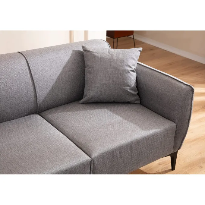Muskat (160 x 67 x 95 cm) 2-sitssoffa Grå