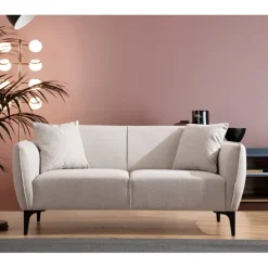Muskat (160 x 67 x 95 cm) 2-sitssoffa Offwhite