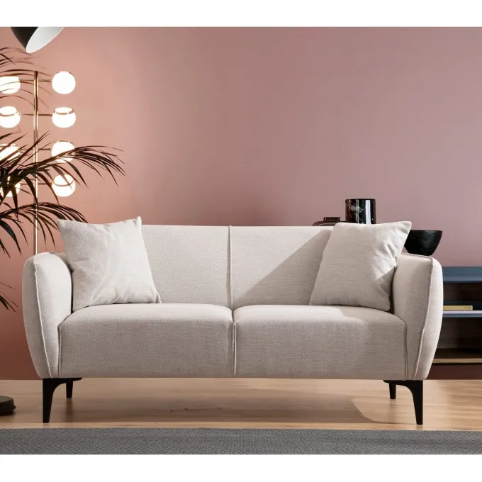 Muskat (160 x 67 x 95 cm) 2-sitssoffa Offwhite