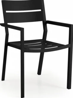 Naos Matgrupp 100x220-320 cm ink Delia Karmstolar Svart/Teak