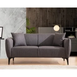Napoli (160 x 67 x 95 cm) Dark Grey 2-sitssoffa