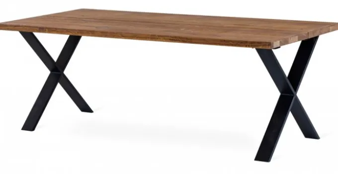 Narvik Matbord Ek/Svart 210cm
