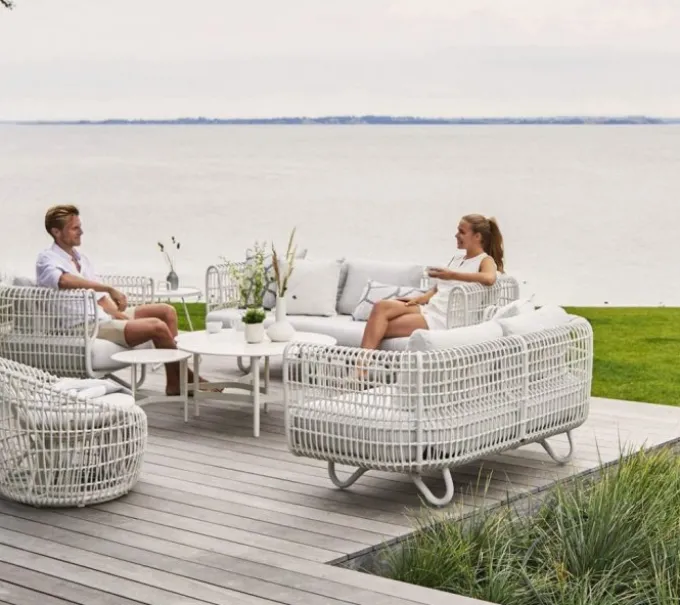 Nest Rundad Fåtölj White