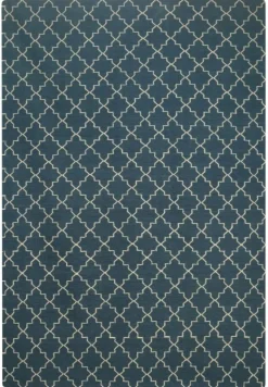New Geometric Ullmatta Blue Melange/Off White