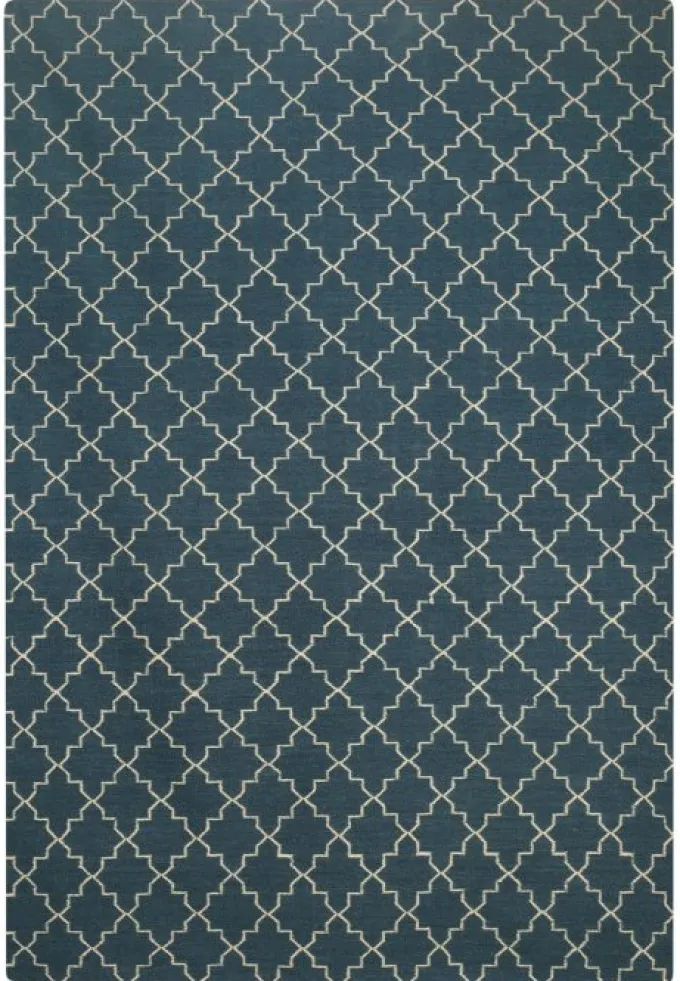 New Geometric Ullmatta Blue Melange/Off White