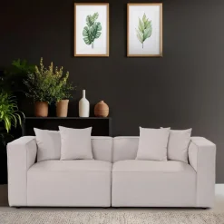 Nicosia XL 2-sits soffa Ecru