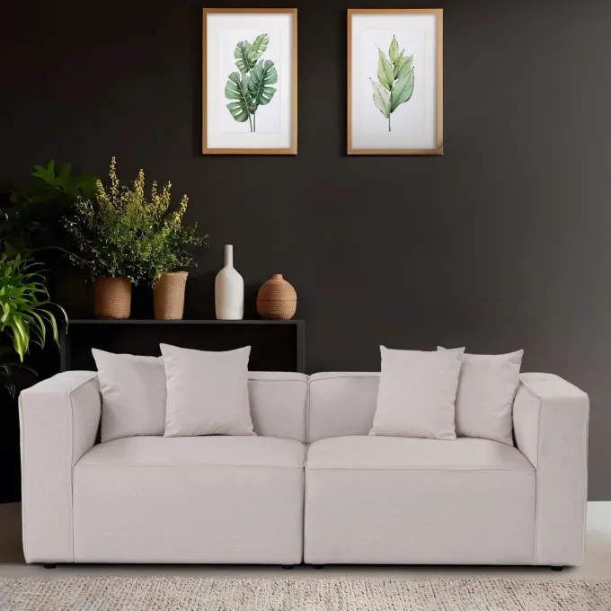 Nicosia XL 2-sits soffa Ecru