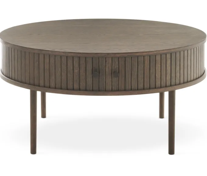 Nilo Soffbord Rund 90 cm Brun Ek