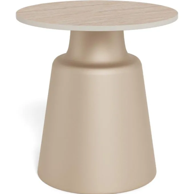 Nimbus Sidobord Keramik Beige 45 cm Runt