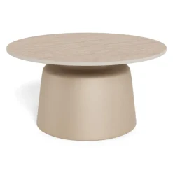 Nimbus soffbord Keramik Beige 70 cm Runt