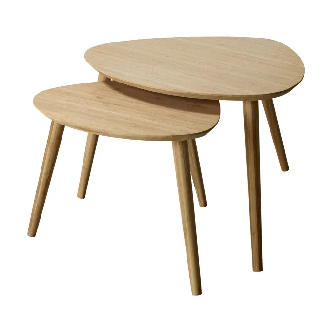 Noble 2-set Stor/Liten Satsbord Bambu