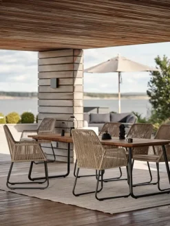 Nolli Matbord 175x90 cm Svart/Teak