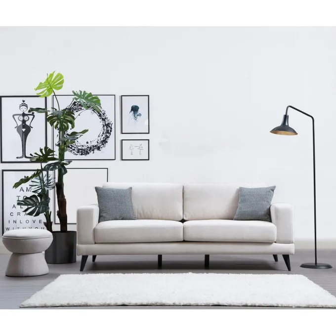 Nordic 3-sits (210 x 90 x 85 cm) Beige 3-sitssoffbädd