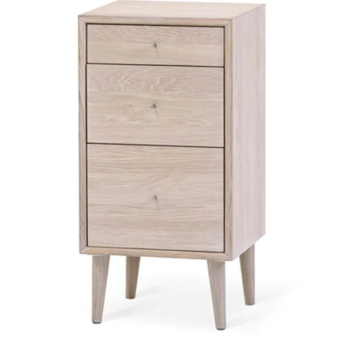 Nordik Byrå 38 x 75 cm Vitoljad Ek