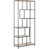 Notting Hill Bokhylla Asymmetrisk 185x77x35 cm Vitpigmenterad
