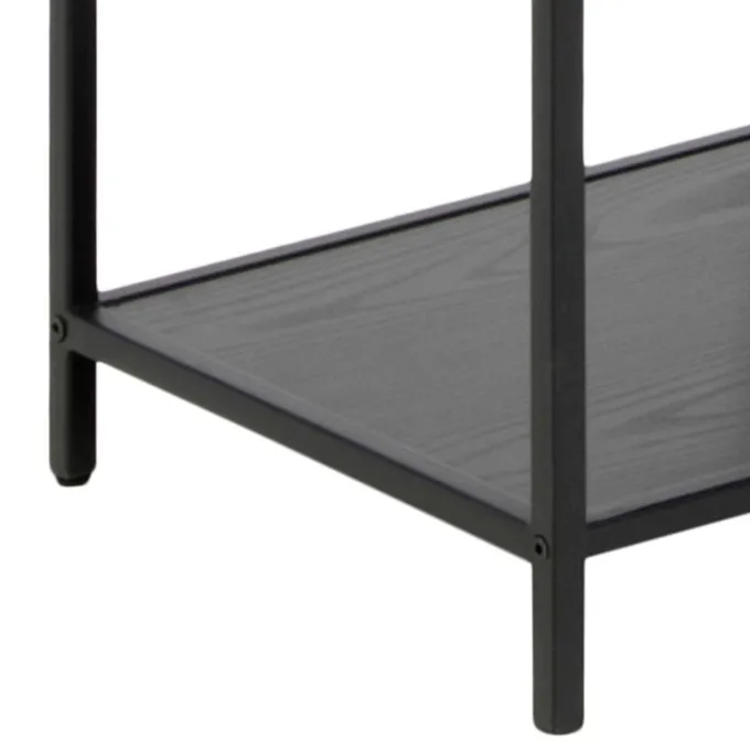 Notting Hill Bokhylla Asymmetrisk 185x77x35 cm Svart Ask