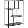 Notting Hill Bokhylla Asymmetrisk 114x77x35 cm Svart Ask