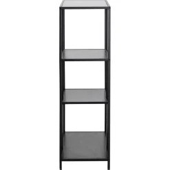 Notting Hill Bokhylla Asymmetrisk 114x77x35 cm Svart Ask