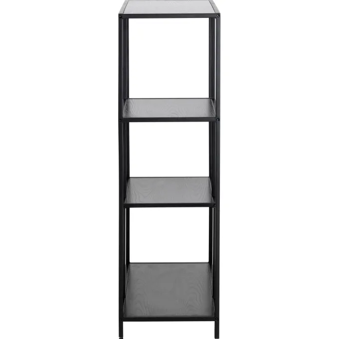 Notting Hill Bokhylla Asymmetrisk 114x77x35 cm Svart Ask
