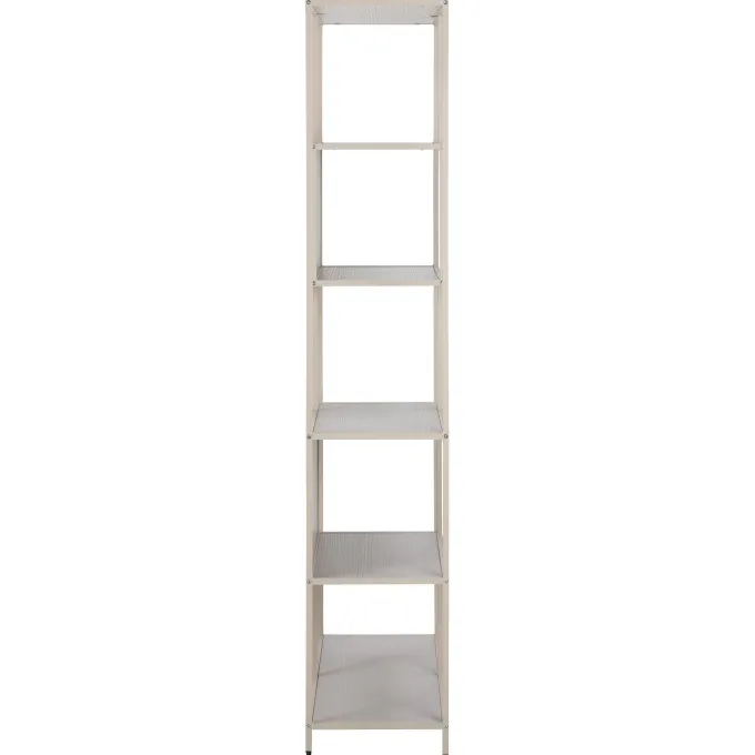 Notting Hill Bokhylla med baksida 185x77x35 cm Grå