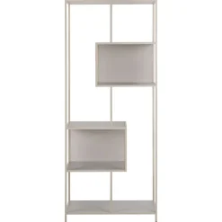 Notting Hill Bokhylla med baksida 185x77x35 cm Grå