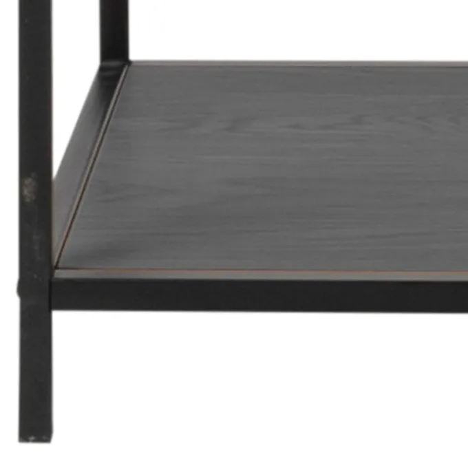 Notting Hill Bokhylla 185x114x35 cm Svart Ask