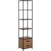 Notting Hill Bokhylla 185x42x35 cm Svart Ask