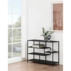 Notting Hill Bokhylla 78x114x35 cm Svart Ask
