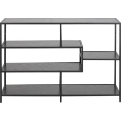 Notting Hill Bokhylla 78x114x35 cm Svart Ask