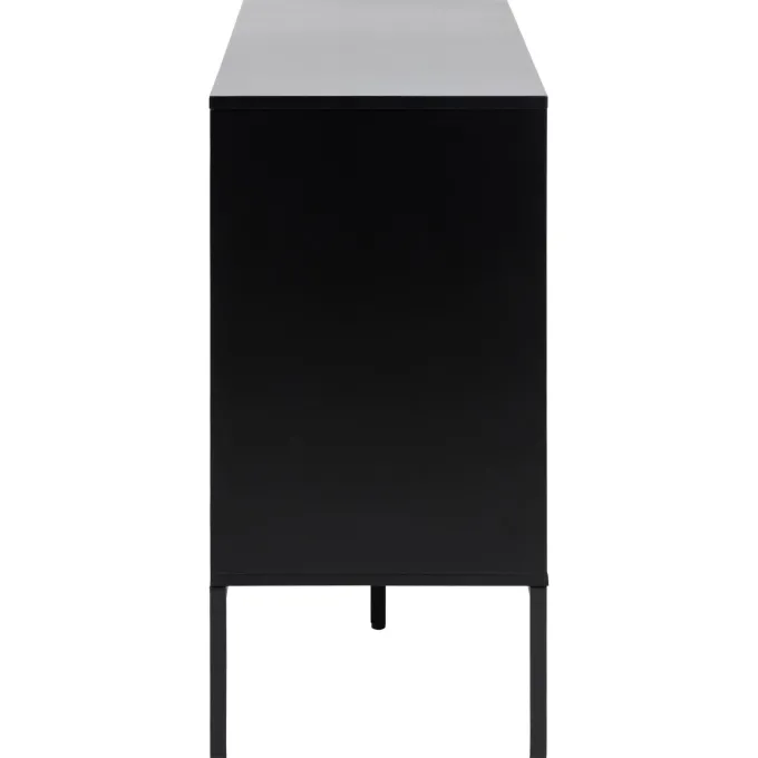 Notting Hill Sideboard 3 lådor 120x40x82 cm Svart/Ek