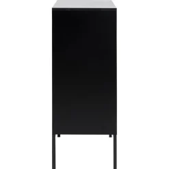 Notting Hill Sideboard 2 lådor 103x80x40 cm Svart/Ek