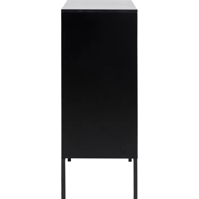 Notting Hill Sideboard 2 lådor 103x80x40 cm Svart/Ek