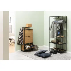Notting Hill Skoskåp 129x56x30 cm Ek