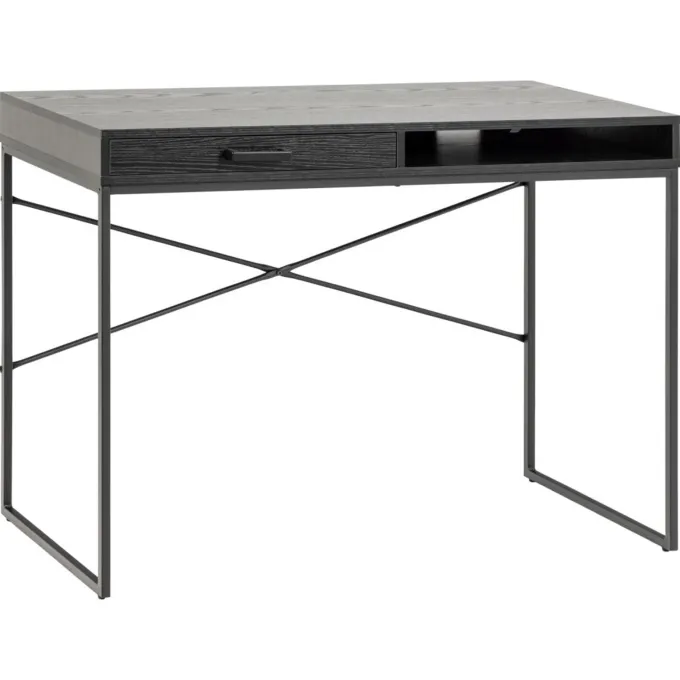 Notting Hill Skrivbord 110x45 cm Svart Ask