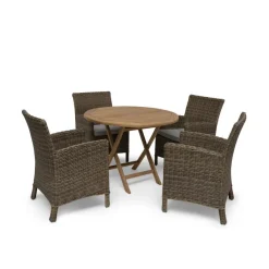 Nova Utebord Ø100 cm Brun