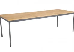 Nox Bord 240x90 cm Grå / Teak