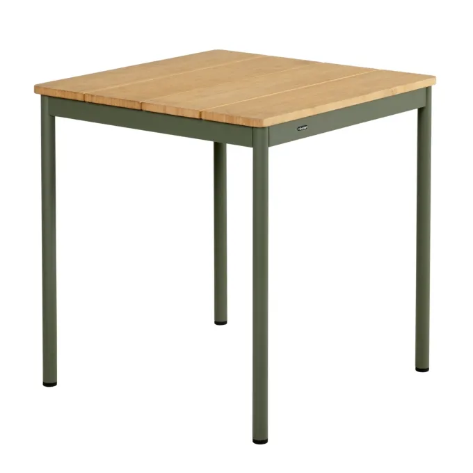 Nox Cafébord Nordic Green/Bambu, 69x69 cm