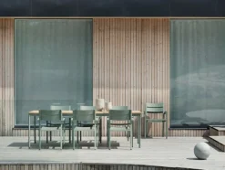 Nox Matgrupp 240x90 cm ink 6st Delia Karmstolar Dusty Green