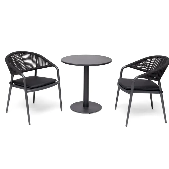 Näsby Cafébord Ø70 cm Svart