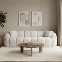 Octavio (268 x 70 x 80 cm) 4-sits soffa Vit