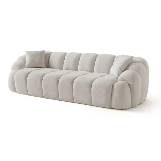 Octavio (268 x 70 x 80 cm) 4-sits soffa Vit