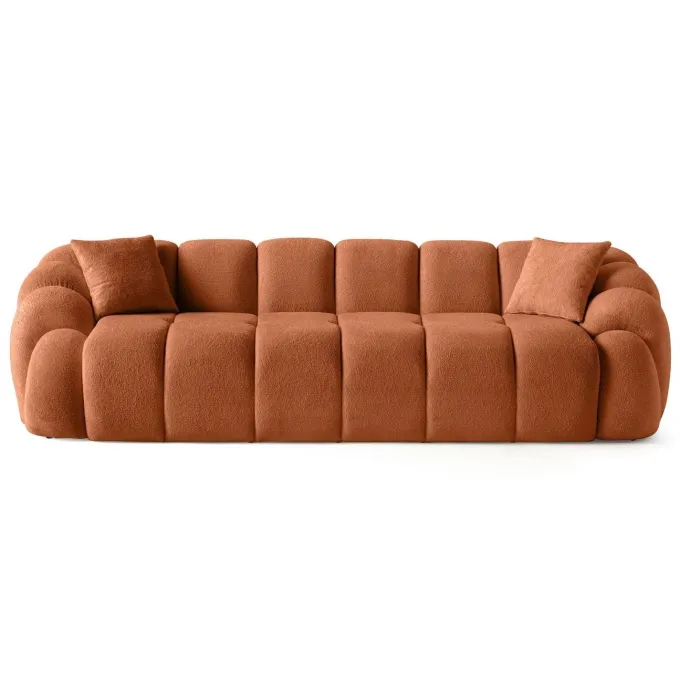 Octavio (268 x 70 x 80 cm) 4-sits soffa Kakelröd