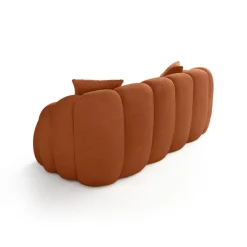 Octavio (199 x 70 x 80 cm) 2-sitssoffa Kakelröd