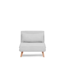 Ohrid enkel (80 x 79 x 80 cm) Grå 1-sits bäddsoffa