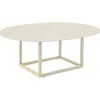 Olive Soffbord 110x80 cm Pearl White